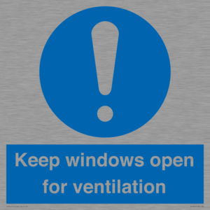 Keep windows open for ventilation